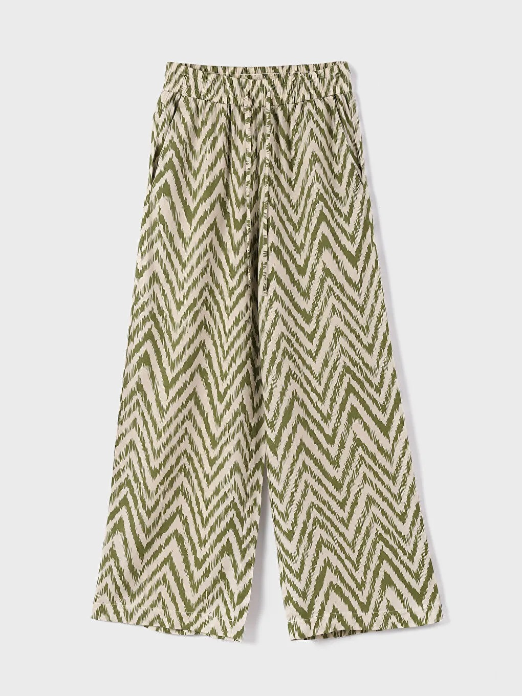 بنطلون-نسائي-بخصر-مرن-واسع-منقوش-للسيدات