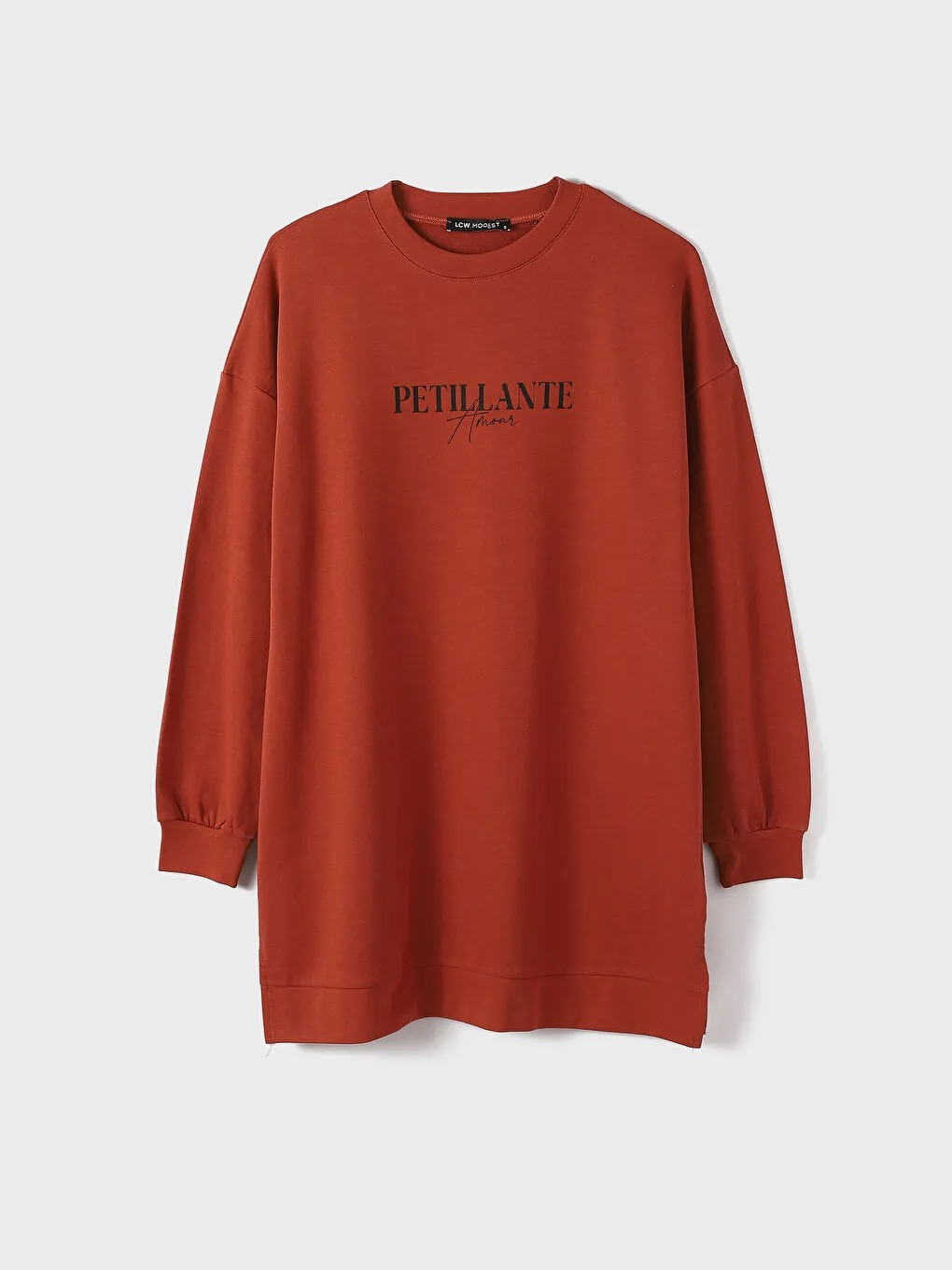 تونيك-سويتشيرت-مطبوع-بياقة-دائرية-للسيدات